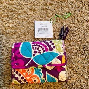 Vera Bradley Euro Wallet in Plum Crazy